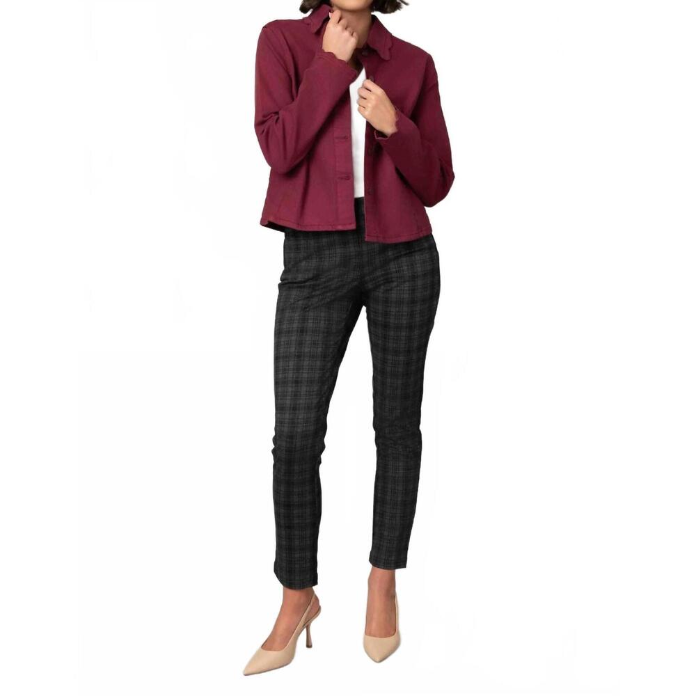 NEW PINE APPAREL spin me around jacket in malbec